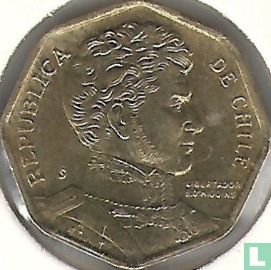 Chili 5 pesos 2007 - Afbeelding 2