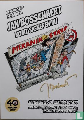 Jan Bosschaert komt signeren bij Mekanik strip