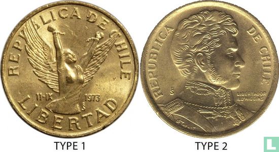 Chili 5 pesos 1990 (type 2) - Afbeelding 3
