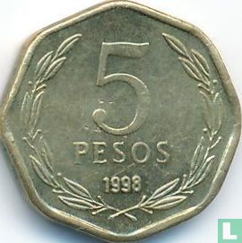 Chile 5 pesos 1998 - Image 1