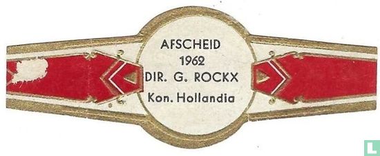 AFSCHEID 1962 Dir. G. ROCKX Kon. Hollandia - Bild 1