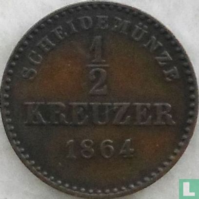 Württemberg ½ Kreuzer 1864 - Bild 1