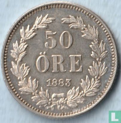 Sweden 50 öre 1883 - Image 1