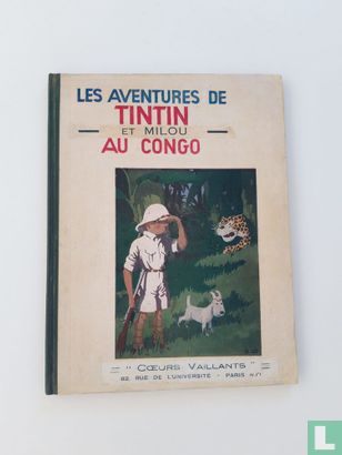 Tintin Au Congo 1931 versie Coer Vaillants - Image 1