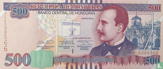 Honduras 500 lempiras - Image 1