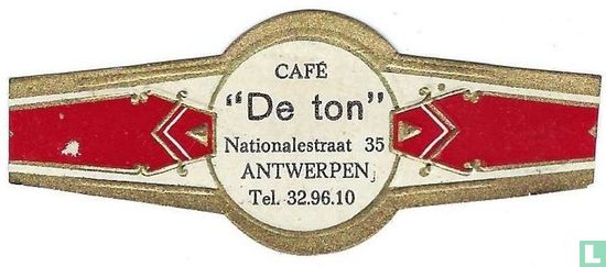 Café „De Ton " Nationalestraat 35 ANTWERPEN Tel. 32.96.10 - Afbeelding 1