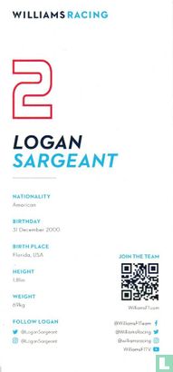 Fotokaart Logan Sargeant - Image 2