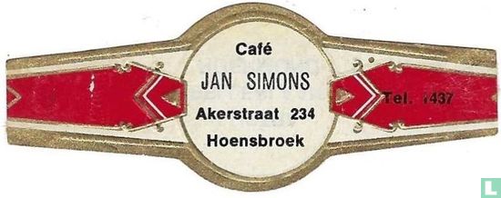 Café JAN SIMONS Akerstraat 234 Hoensbroek - Tel. 1437 - Image 1