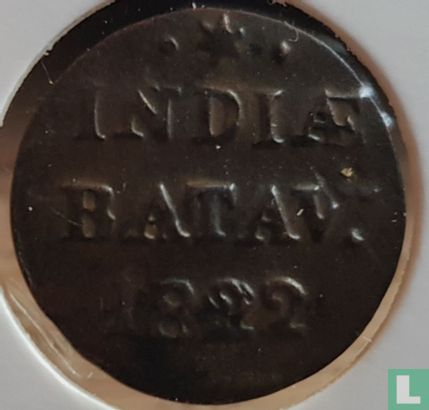 Nederlands-Indië ½ duit 1822 (type 2) - Afbeelding 1