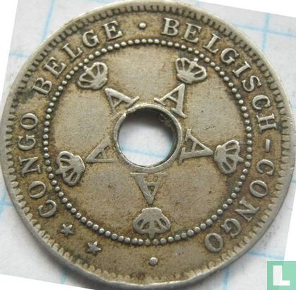 Belgisch-Congo 5 centimes 1919 (type 2) - Afbeelding 2