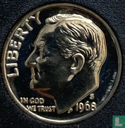 États-Unis 1 dime 1968 (BE) - Image 1