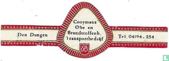 Cooymans Olie en Brandstoffenh. Transportbedrijf - Den Dungen - Tel. 04104-254 - Afbeelding 1