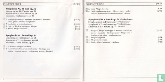 Tschaikowsky    Symphonies no. 4, 5 & 6 - Image 4