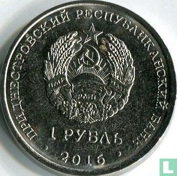 Transnistria 1 ruble 2016 "55 years of the first flight into space" - Image 1