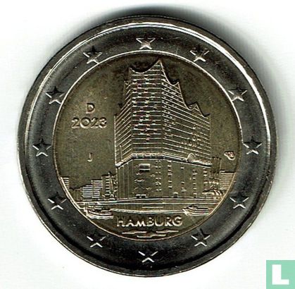 Allemagne 2 euro 2023 (J) "Hamburg" - Image 1