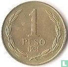 Chili 1 peso 1981 - Afbeelding 1