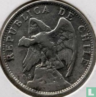 Chili 1 peso 1925 (type 1) - Image 2