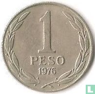 Chili 1 peso 1976 - Afbeelding 1