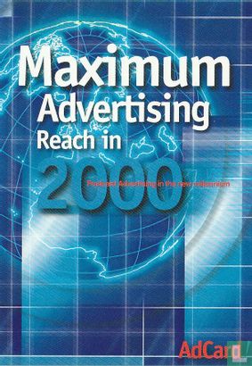 AdCard! "Maximum Advertising Reach in 2000" - Bild 1