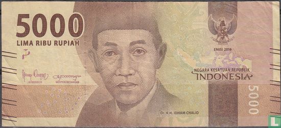 Indonésie 5 000 roupies - Image 1