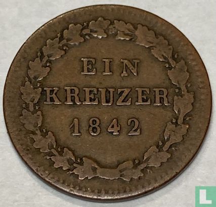 Nassau 1 kreuzer 1842 - Image 1