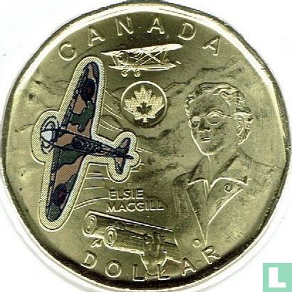 Canada 1 dollar 2023 (coloured) "Elsie MacGill" - Image 2