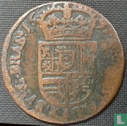 Brabant 1 liard 1690 - Image 1