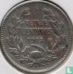 Chili 20 centavos 1913 - Afbeelding 1