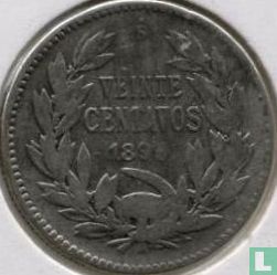 Chile 20 centavos 1899 - Image 1