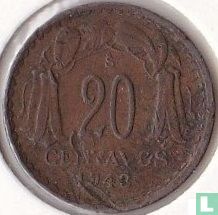 Chile 20 centavos 1943 - Image 1