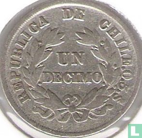 Chile 1 décimo 1879 - Image 2