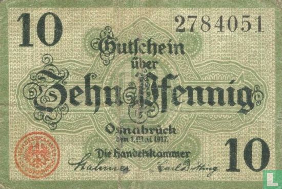 Osnabrück, Handelskammer - 10 pfennig 1917 - Image 1