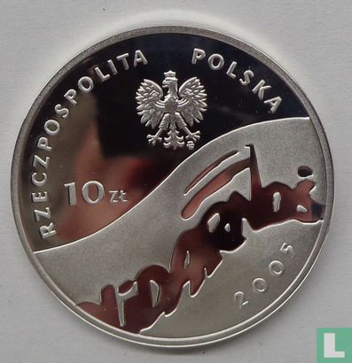 Polen 10 zlotych 2005 (PROOF) "25th anniversary of forming the Solidarity Trade Union" - Afbeelding 1
