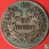 Chili 1 décimo 1881 - Image 2