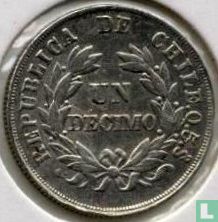 Chile 1 décimo 1893 - Image 2