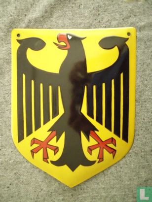 Emaille bord - West Duitsland - Duitse Grens. - Image 1
