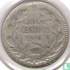 Chili 5 centavos 1904 (type 1) - Afbeelding 1
