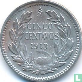 Chile 5 centavos 1913 (without dot) - Image 1