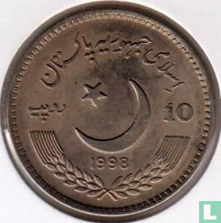 Pakistan 10 roupies 1998 "25th anniversary of Pakistan's senate" - Image 1