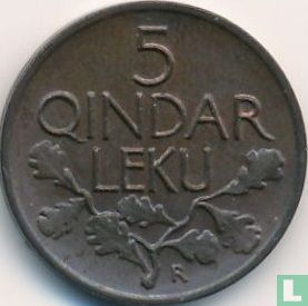 Albania 5 qindar leku 1926 - Image 2