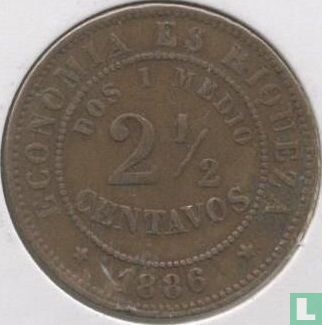 Chili 2½ centavos 1886 - Afbeelding 1
