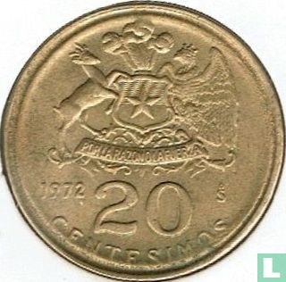 Chile 20 centésimos 1972 - Image 1