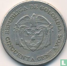 Colombie 50 centavos 1958 (frappe monnaie) - Image 2