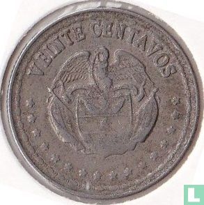 Colombie 20 centavos 1963 - Image 2