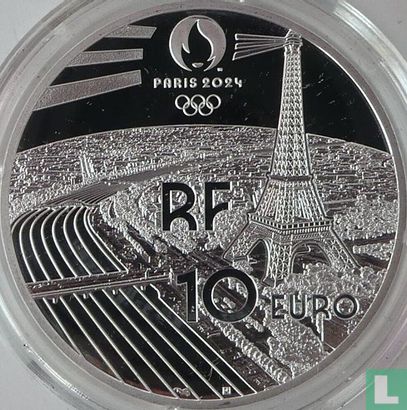 Frankrijk 10 euro 2022 (PROOF) "2024 Summer Olympics in Paris - Kite" - Afbeelding 2