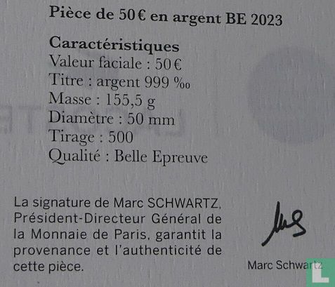 France 50 euro 2023 (BE - argent) "90 years of Lacoste" - Image 3