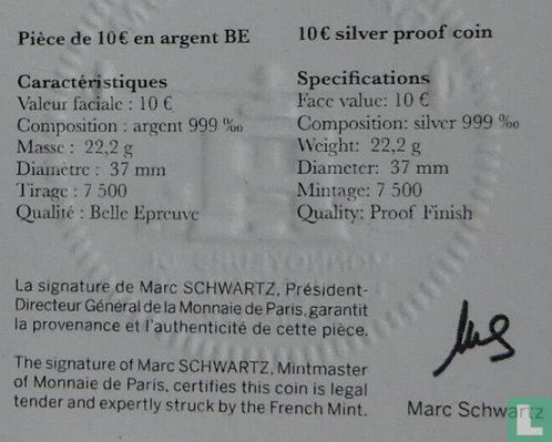 Frankreich 10 Euro 2023 (PP) "2024 Summer Olympics in Paris - Louvre Museum" - Bild 3