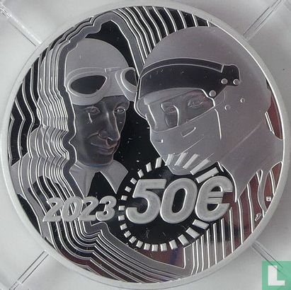 Frankrijk 50 euro 2023 (PROOF - zilver) "Centenary of the 24 Hours of Le Mans" - Afbeelding 1