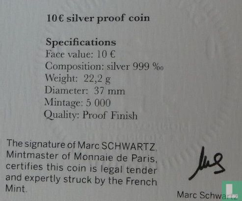 France 10 euro 2022 (PROOF) "XV of France" - Image 3
