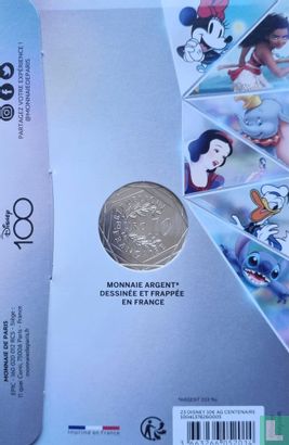 France 10 euro 2023 (folder) "100 years of Disney" - Image 2
